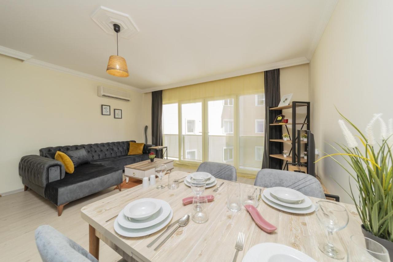 Luminous Flat W Shared Pool 5 Min To Lara Apartament *